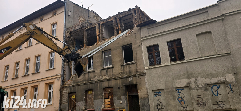 Rozbiórka kamienicy przy ul. Kościuszki
