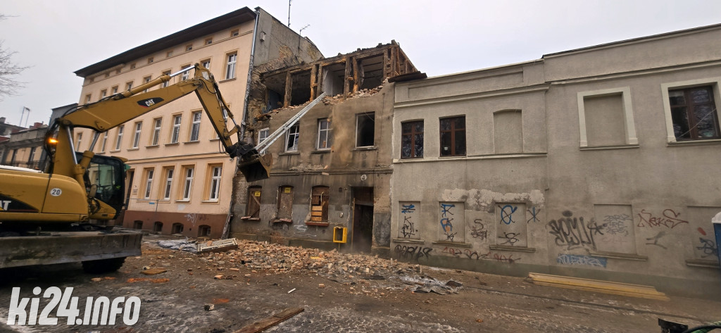 Rozbiórka kamienicy przy ul. Kościuszki