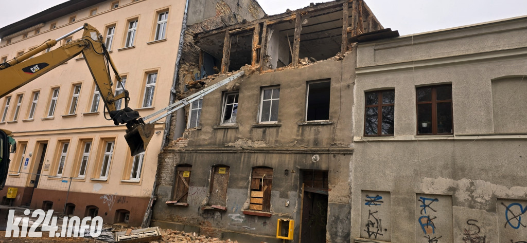 Rozbiórka kamienicy przy ul. Kościuszki