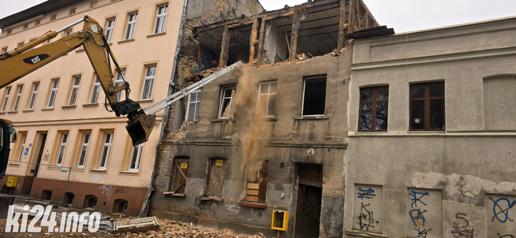 Rozbiórka kamienicy przy ul. Kościuszki