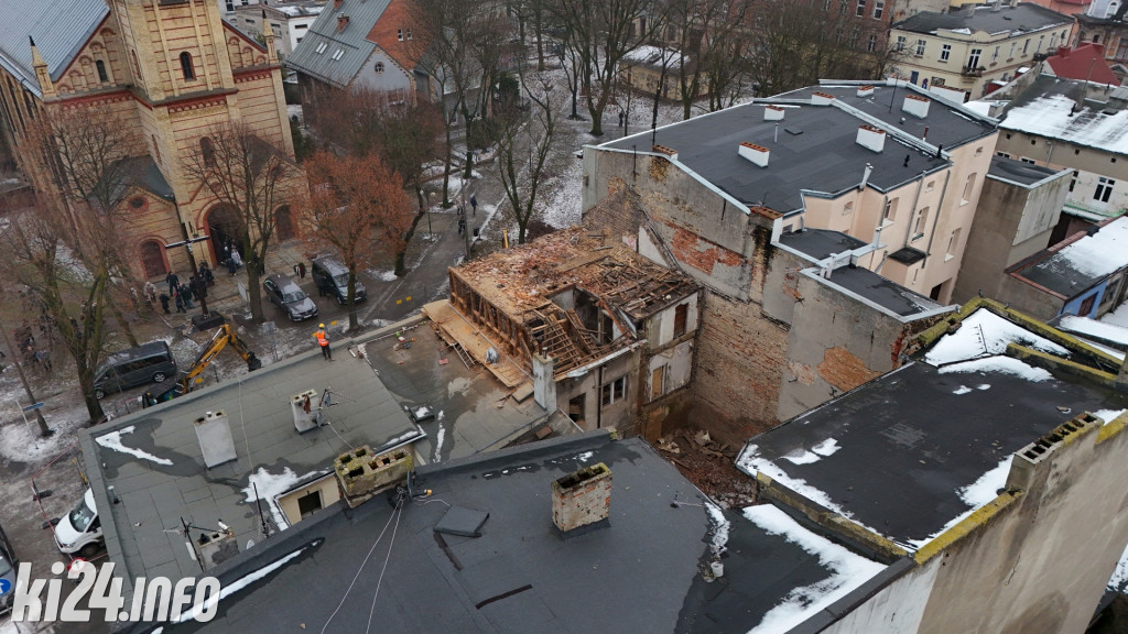 Rozbiórka kamienicy przy ul. Kościuszki