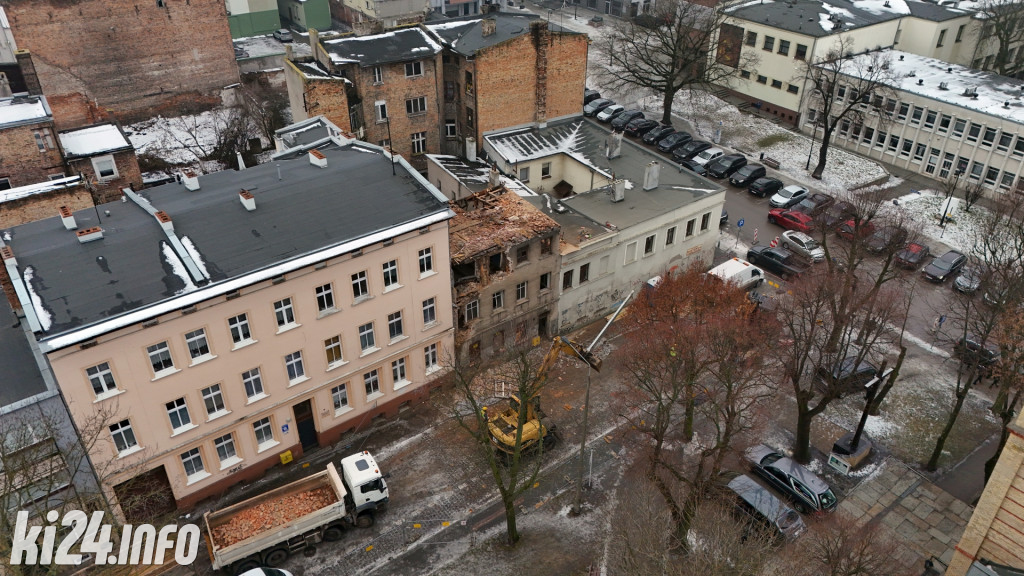 Rozbiórka kamienicy przy ul. Kościuszki