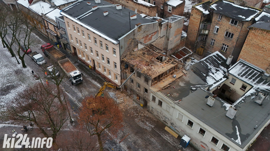 Rozbiórka kamienicy przy ul. Kościuszki