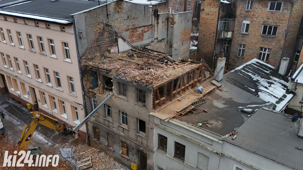 Rozbiórka kamienicy przy ul. Kościuszki