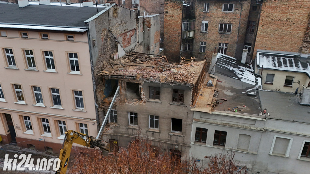 Rozbiórka kamienicy przy ul. Kościuszki