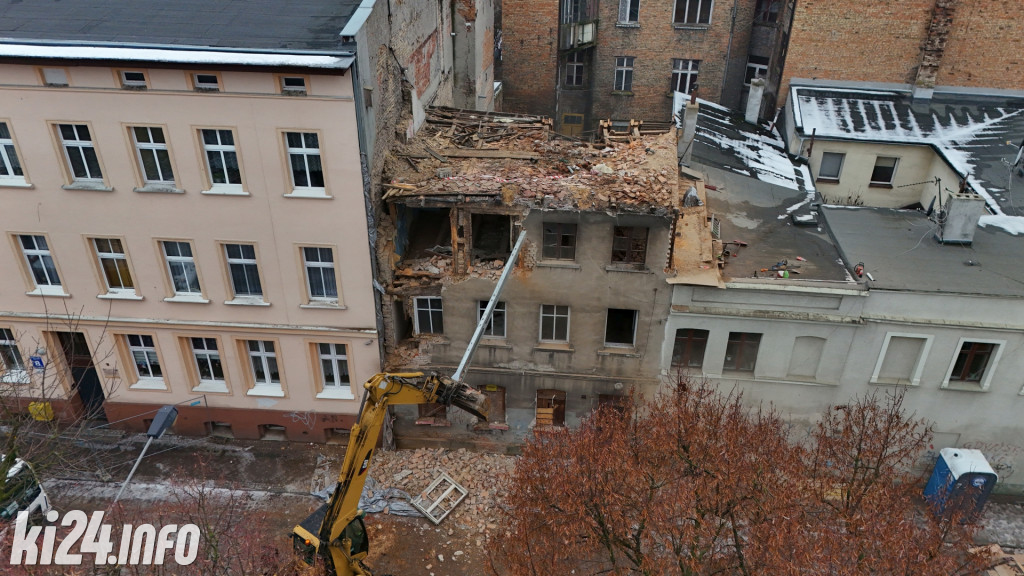 Rozbiórka kamienicy przy ul. Kościuszki