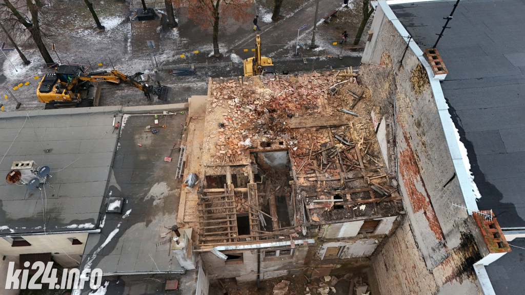 Rozbiórka kamienicy przy ul. Kościuszki