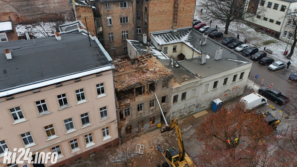 Rozbiórka kamienicy przy ul. Kościuszki