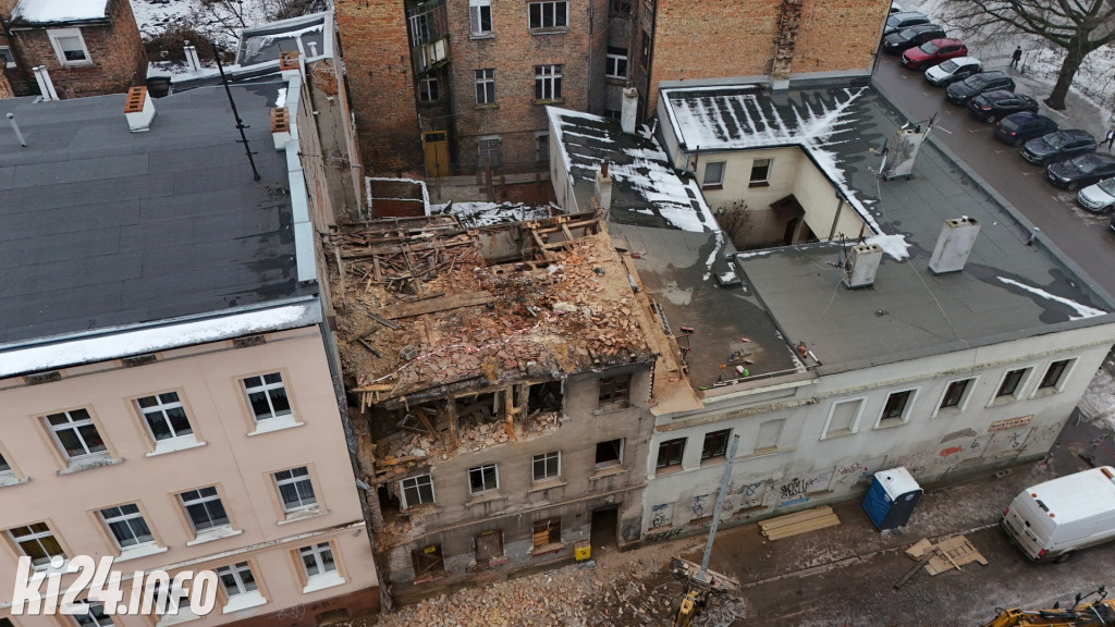 Rozbiórka kamienicy przy ul. Kościuszki