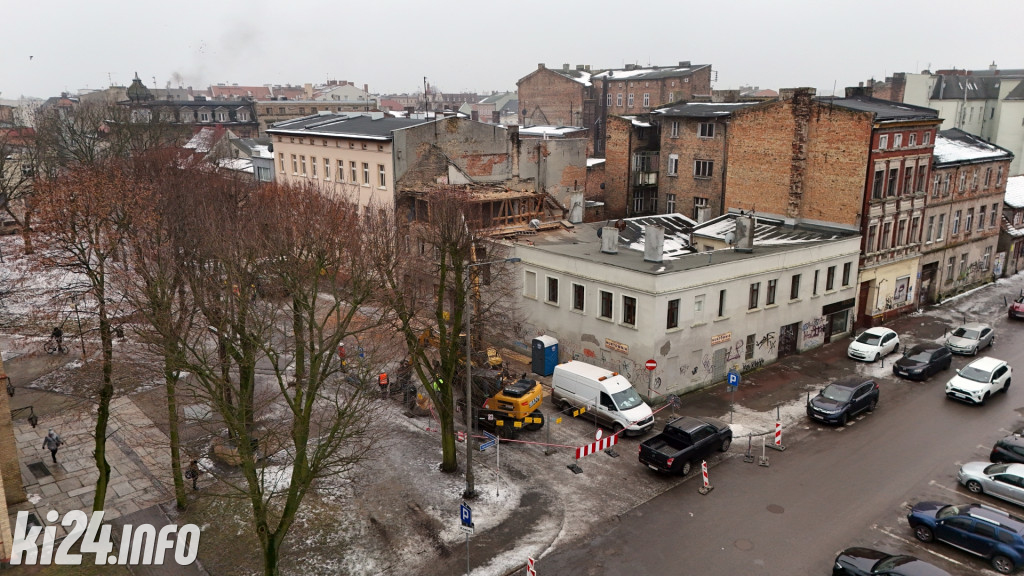 Rozbiórka kamienicy przy ul. Kościuszki