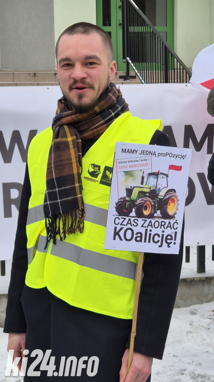 Protest przeciwko umowie Mercosur