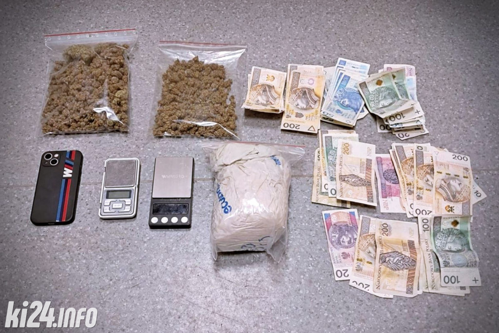 Zatrzymali 23-latka z kilogramem narkotyków