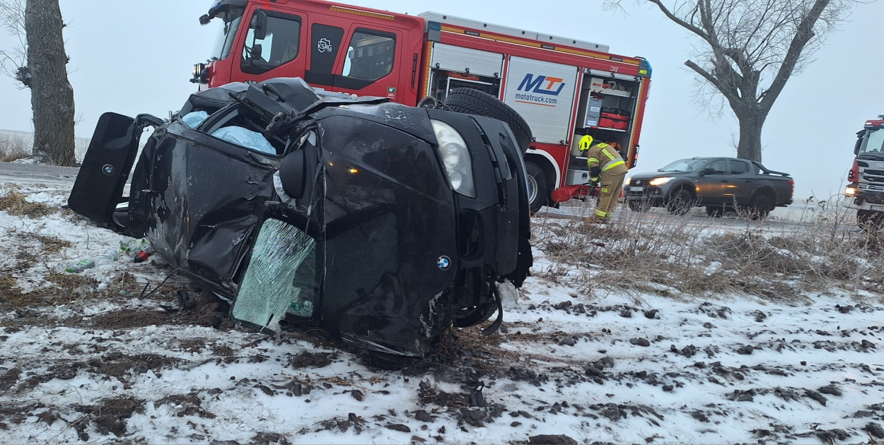 BMW dachowało pod Kruszwicą