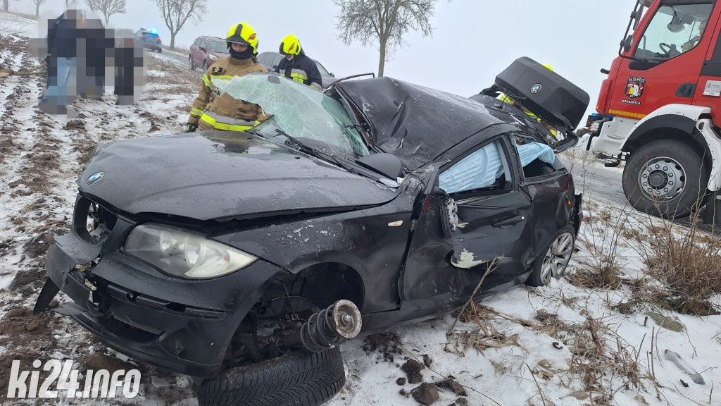 BMW dachowało pod Kruszwicą