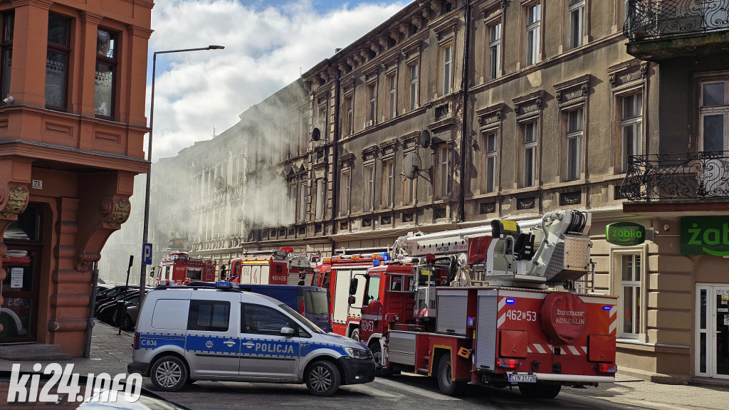 Pożar w kamienicy przy Grabskiego