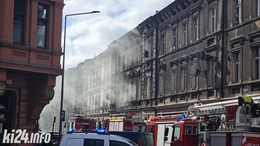 Pożar w kamienicy przy Grabskiego