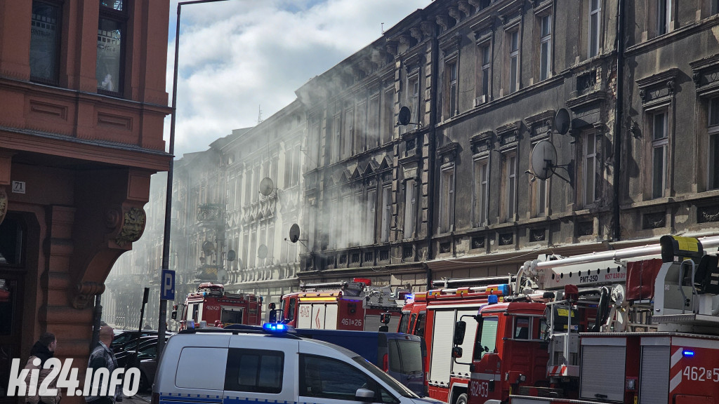 Pożar w kamienicy przy Grabskiego