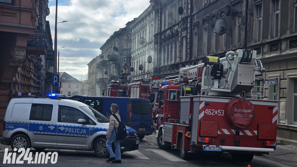 Pożar w kamienicy przy Grabskiego