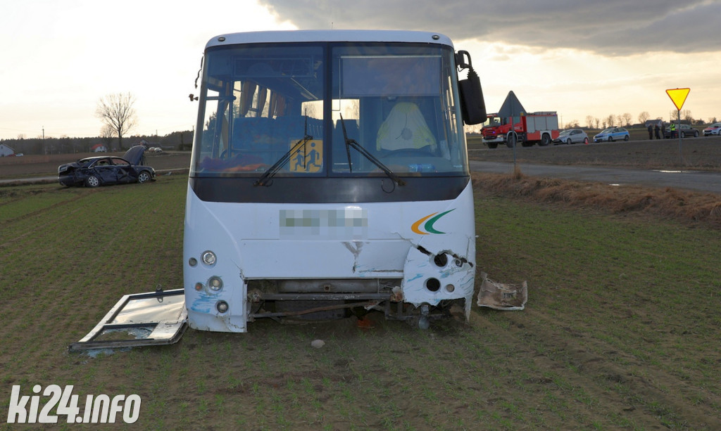 Wypadek szkolnego busa