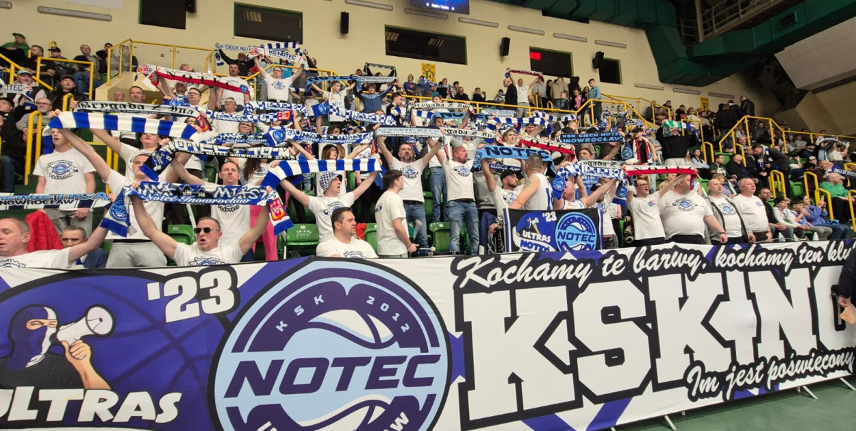 Kibice na meczu Noteć - Kotwica