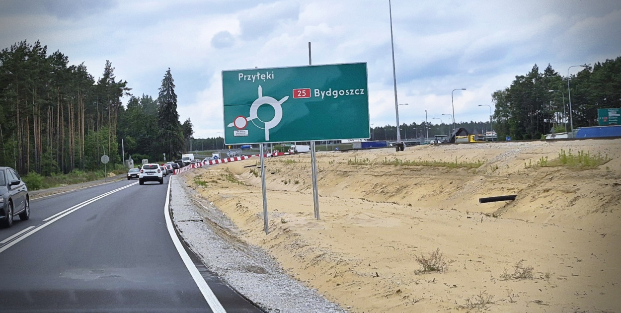 Objazd na trasie do Bydgoszczy