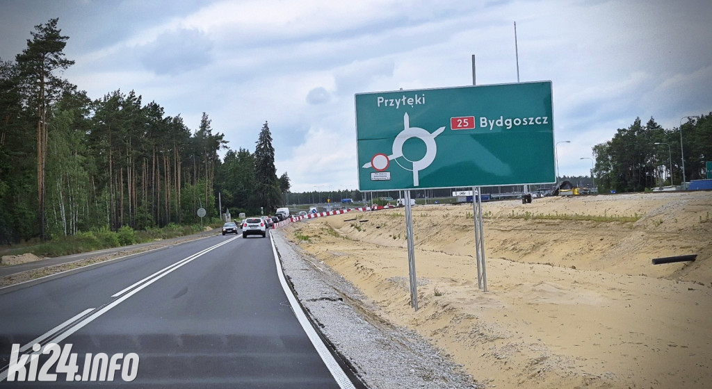 Objazd na trasie do Bydgoszczy
