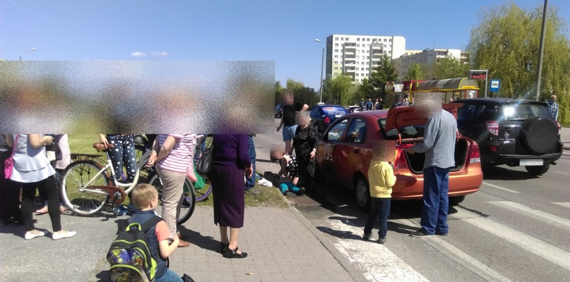 Wypadek na osiedlu Rąbin. 7-letni chłopiec potrącony na przejściu dla pieszych
