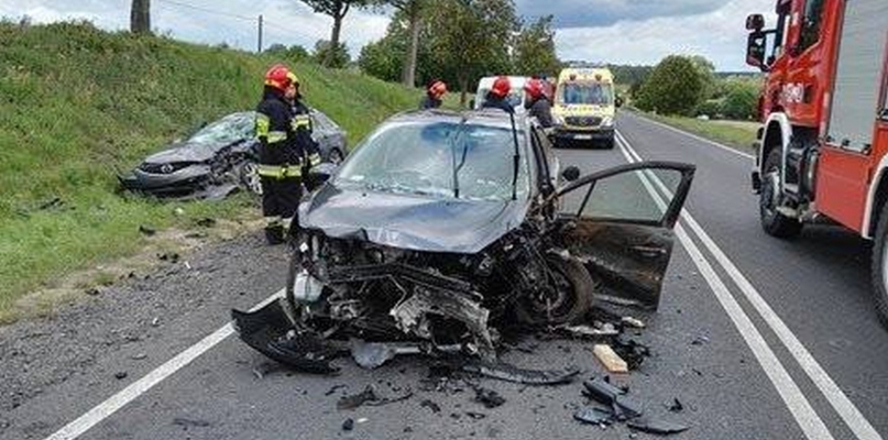 Czołowe zderzenie na trasie do Bydgoszczy