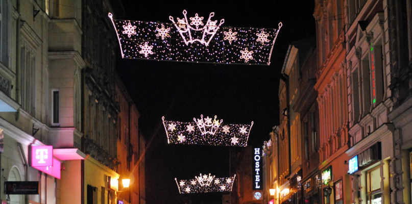Centrum Inowrocławia w świątecznej szacie