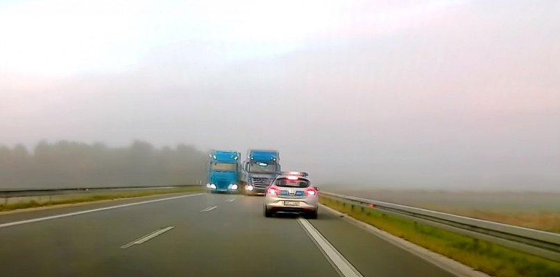 Mrożące krew w żyłach wideo hitem sieci. Tir wyprzedzał tira, a nagle...