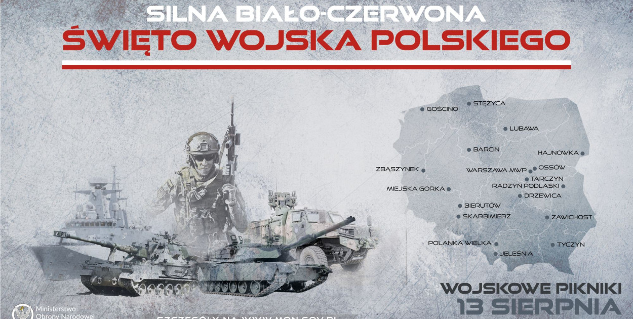 Wkrótce Święto Wojska Polskiego. Będą wojskowe pikniki