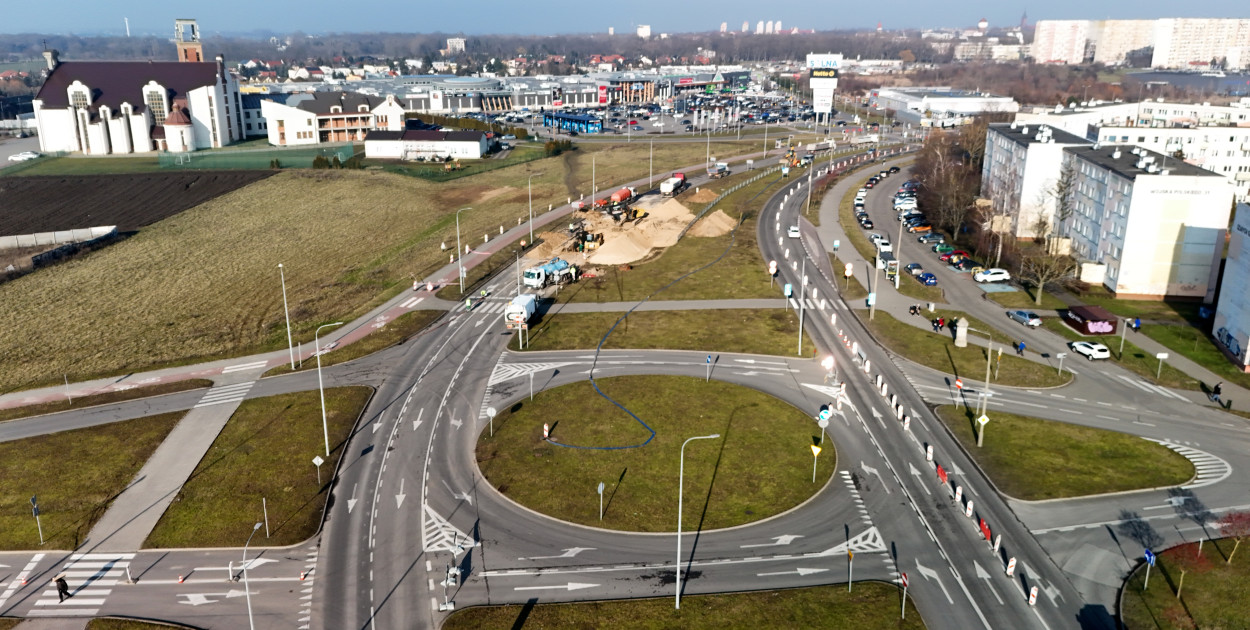 Awaria kanalizacji na Rąbinie. Tak to wygląda z góry