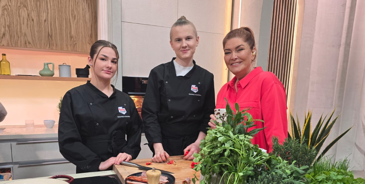 Uczy się w Inowrocławiu, gotował w śniadaniówce telewizyjnej "Dwójki"