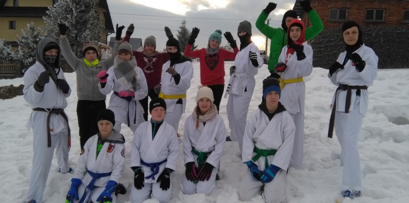 Inowrocławski Klub Sportowy Karate rozpoczął przygotowania do pierwszych zawodów sportowych w tym roku. Fot. nadesłane