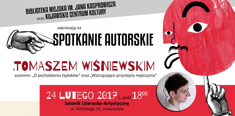 Przed spotkaniem wystawiony zostanie monodram w wykonaniu Szymona Grudnia, aktora Inowrocławskiego Teatru Otwartego. Fot. Biblioteka Miejska w Inowrocławiu