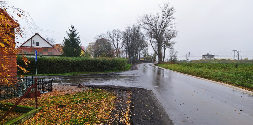 Wyremontowana droga w Dziarnowie/fot. Starostwo Powiatowe w Inowrocławiu