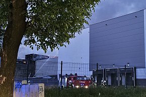 Pożar w drukarni w Inowrocławiu-5296