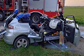 19-latka uderzyła seatem w drzewo-5537