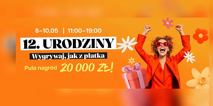 Galeria Solna kończy 12 lat! Pula nagród w urodzinowym konkursie to 20 tysięcy złotych