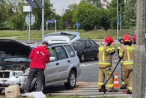 Kolizja na Rąbinie. Zderzyły się dwie osobówki-49037