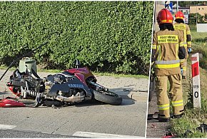 Motocykl zderzył się z ciężarówką-49656