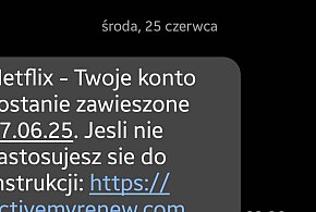 Kolejna fala fałszywych SMS-ów podszywających się pod Netflix-50037