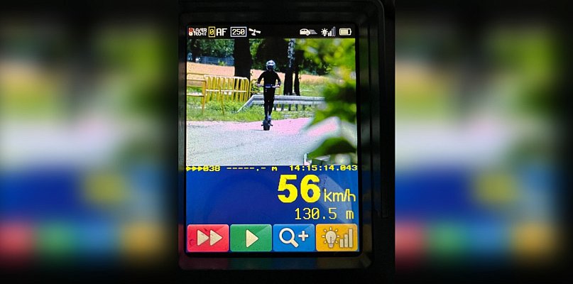 14-letni pirat drogowy na hulajnodze wpadł za prędkość - 50533