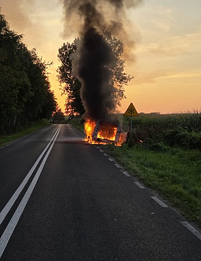 Samochód na prąd poszedł z dymem-51352