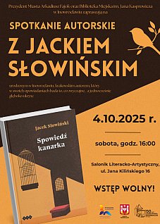 Spotkanie autorskie z Jackiem Słowińskim