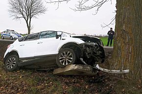Uderzyła fordem w drzewo-5870