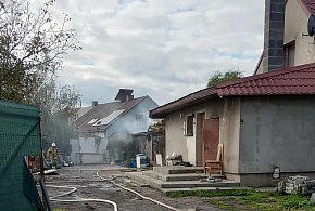 Osiem zastępów straży pożarnej w akcji-52943