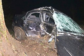 Audi uderzyło w drzewo pod Kruszwicą. Nie żyje 20-latek-54921