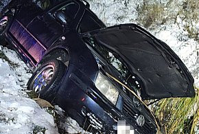 Na drogach jest ślisko. Wypadek pod Gniewkowem-55558