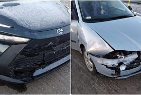 Uważajmy na drodze. Wymuszenie przyczyną kolizji